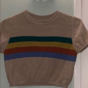 Cropped Knit Sweater